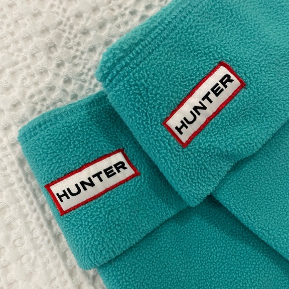 Teal Fleece Hunter Boot Liner Socks, Size M/L - Picture 3 of 4